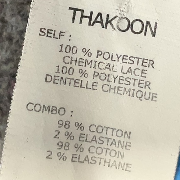 Thakoon Addition Navy & White Lace Floral Print Mini Skirt Size 6 Small S - Picture 4 of 6